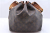 Authentic Louis Vuitton Monogram Petit Noe Shoulder Bag M42226 LV J2811