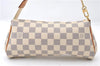 Authentic Louis Vuitton Damier Azur Eva Accessories Hand Pouch N55214 LV J2816