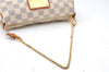 Authentic Louis Vuitton Damier Azur Eva Accessories Hand Pouch N55214 LV J2816