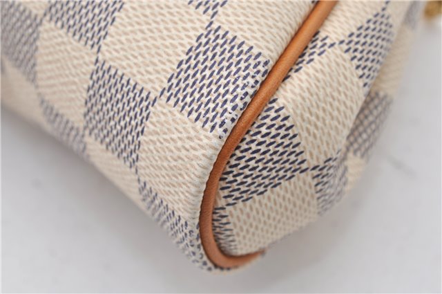 Authentic Louis Vuitton Damier Azur Eva Accessories Hand Pouch N55214 LV J2816