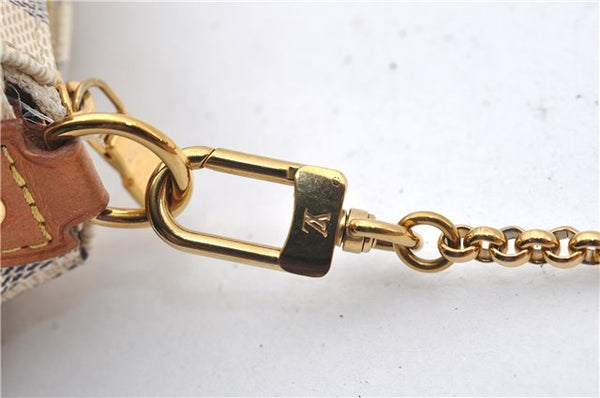 Authentic Louis Vuitton Damier Azur Eva Accessories Hand Pouch N55214 LV J2816