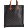 Authentic Louis Vuitton Monogram Sac Plat Hand Tote Bag M51140 LV Junk J2824