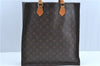 Authentic Louis Vuitton Monogram Sac Plat Hand Tote Bag M51140 LV Junk J2824