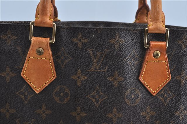 Authentic Louis Vuitton Monogram Sac Plat Hand Tote Bag M51140 LV Junk J2824