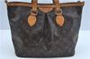 Authentic Louis Vuitton Monogram Palermo PM Shoulder Tote Bag M40145 LV J2830