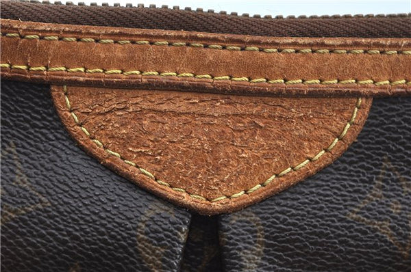 Authentic Louis Vuitton Monogram Palermo PM Shoulder Tote Bag M40145 LV J2830