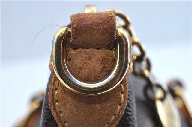 Authentic Louis Vuitton Monogram Palermo PM Shoulder Tote Bag M40145 LV J2830