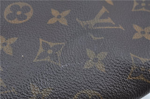 Authentic Louis Vuitton Monogram Palermo PM Shoulder Tote Bag M40145 LV J2830