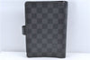 Authentic Louis Vuitton Damier Graphite Agenda MM Notebook Cover R20242 LV J2857
