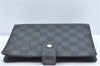 Authentic Louis Vuitton Damier Graphite Agenda MM Notebook Cover R20242 LV J2857