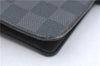 Authentic Louis Vuitton Damier Graphite Agenda MM Notebook Cover R20242 LV J2857
