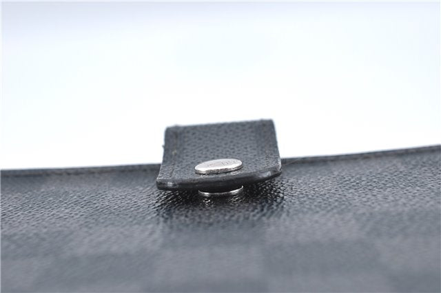 Authentic Louis Vuitton Damier Graphite Agenda MM Notebook Cover R20242 LV J2857