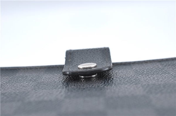 Authentic Louis Vuitton Damier Graphite Agenda MM Notebook Cover R20242 LV J2857