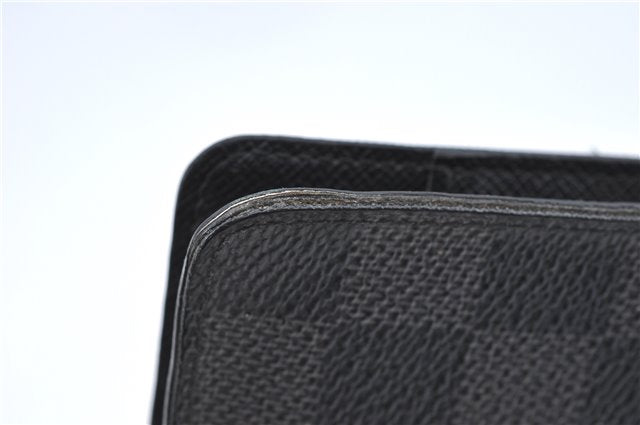 Authentic Louis Vuitton Damier Graphite Agenda MM Notebook Cover R20242 LV J2857