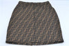 Authentic FENDI Zucca Skirt Canvas USA Size 26 inch Brown Black J2870