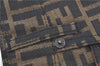 Authentic FENDI Zucca Skirt Canvas USA Size 26 inch Brown Black J2870