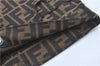 Authentic FENDI Zucca Skirt Canvas USA Size 26 inch Brown Black J2870