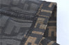 Authentic FENDI Zucca Skirt Canvas USA Size 26 inch Brown Black J2870