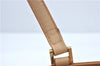 Authentic BURBERRY Vintage Leather Hand Bag Purse Beige J2880