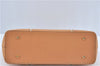 Authentic BURBERRY Vintage Leather Hand Bag Purse Beige J2880