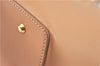 Authentic BURBERRY Vintage Leather Hand Bag Purse Beige J2880