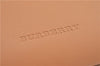 Authentic BURBERRY Vintage Leather Hand Bag Purse Beige J2880