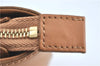 Authentic BURBERRY Vintage Leather Hand Bag Purse Beige J2880