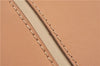 Authentic BURBERRY Vintage Leather Hand Bag Purse Beige J2880