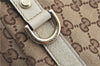 Authentic GUCCI Abbey Shoulder Tote Bag GG Canvas Leather 130736 Brown J2888
