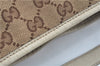 Authentic GUCCI Abbey Shoulder Tote Bag GG Canvas Leather 130736 Brown J2888