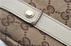 Authentic GUCCI Abbey Shoulder Tote Bag GG Canvas Leather 130736 Brown J2888