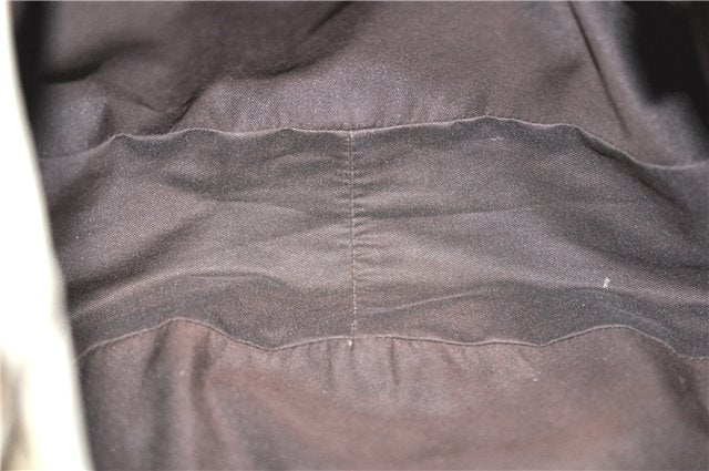 Authentic GUCCI Abbey Shoulder Tote Bag GG Canvas Leather 130736 Brown J2888