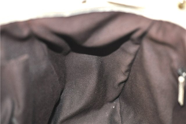 Authentic GUCCI Abbey Shoulder Tote Bag GG Canvas Leather 130736 Brown J2888