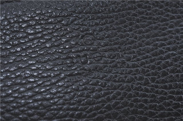 Authentic GUCCI Clutch Hand Bag Purse Leather 387075 Black J2889