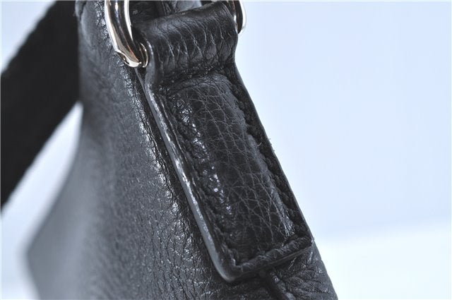 Authentic GUCCI Clutch Hand Bag Purse Leather 387075 Black J2889