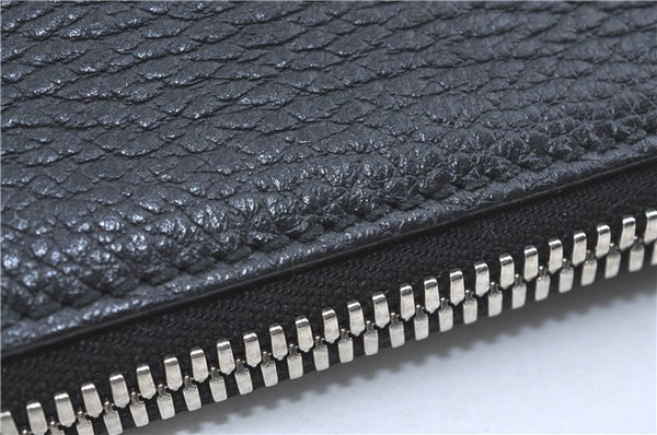 Authentic GUCCI Clutch Hand Bag Purse Leather 387075 Black J2889