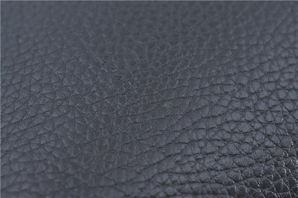 Authentic GUCCI Clutch Hand Bag Purse Leather 387075 Black J2889