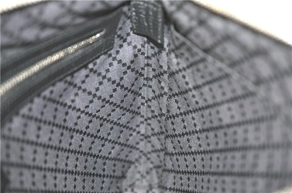 Authentic GUCCI Clutch Hand Bag Purse Leather 387075 Black J2889