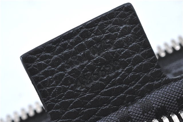 Authentic GUCCI Clutch Hand Bag Purse Leather 387075 Black J2889