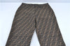 Authentic FENDI Zucca Pants Canvas USA Size 26inches Brown Black J2893
