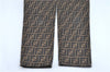 Authentic FENDI Zucca Pants Canvas USA Size 26inches Brown Black J2893