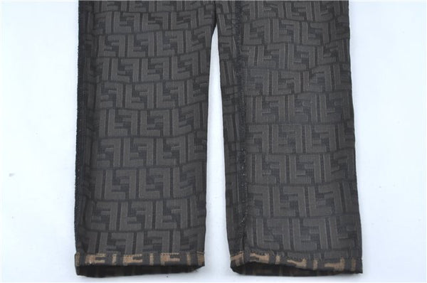 Authentic FENDI Zucca Pants Canvas USA Size 26inches Brown Black J2893