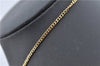 Authentic Christian Dior Gold Tone Chain Pendant Necklace CD J2913