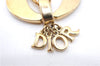 Authentic Christian Dior Gold Tone Chain Pendant Necklace CD J2913