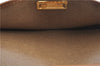 Auth Christian Dior Honeycomb Chain Shoulder Cross Bag PVC Leather Beige J2920