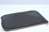 Authentic GIVENCHY Enamel Clutch Hand Bag Pouch Purse Black J2922