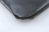 Authentic GIVENCHY Enamel Clutch Hand Bag Pouch Purse Black J2922