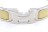 Authentic HERMES Bangle ClicH Silver Yellow J2938