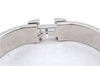 Authentic HERMES Bangle ClicH Silver Yellow J2938