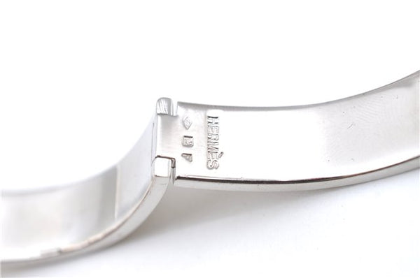 Authentic HERMES Bangle ClicH Silver Yellow J2938